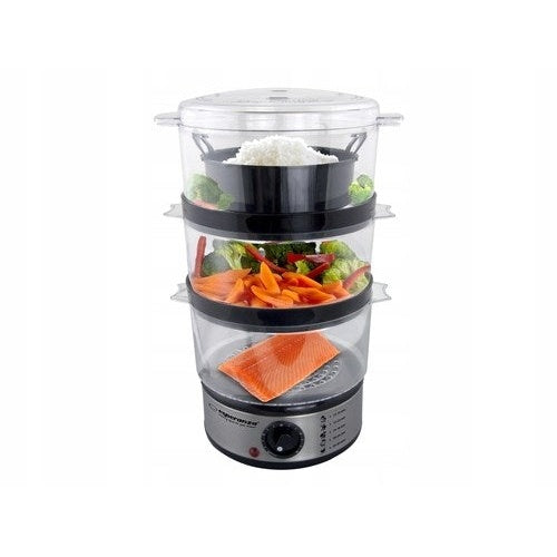Esperanza EKG009 Steam cooker 3 stainless steel basket (s) 400 W 7.5L - 5901299954355 - image 1