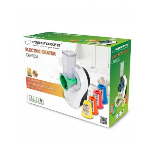 Esperanza EKM026 electric grater/spiralizer Plastic Multicolour - 5901299954379 - image 3