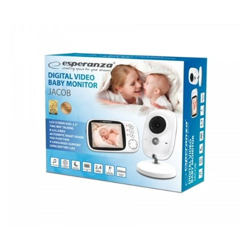 Esperanza EHM002 video baby monitor 50 m White - 5901299955192 - image 2