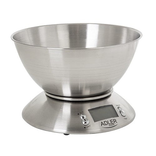Adler AD 3134 Electronic kitchen scale Stainless steel Round afbeelding 1