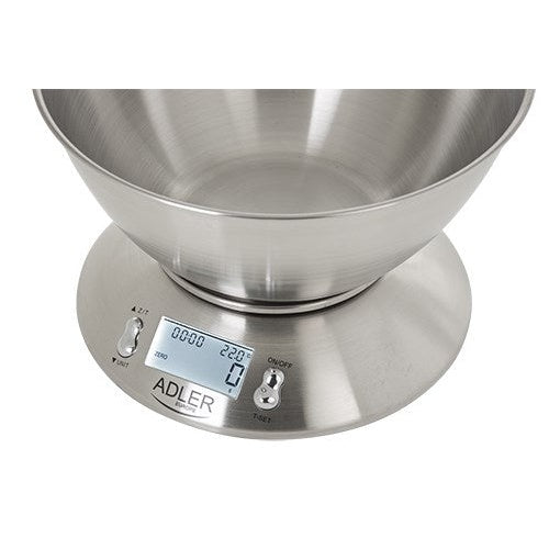 Adler AD 3134 Electronic kitchen scale Stainless steel Round afbeelding 2