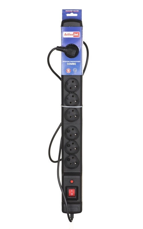 Activejet ACJ COMBO 9GN 1 5M power strip with cord - 5901443013969 - image 2