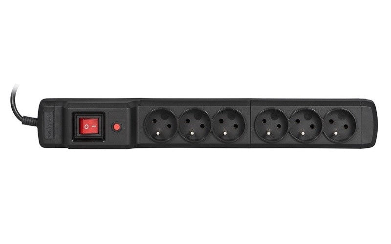Activejet COMBO 6GN 5M black power strip with cord - 5901443115625 - image 2