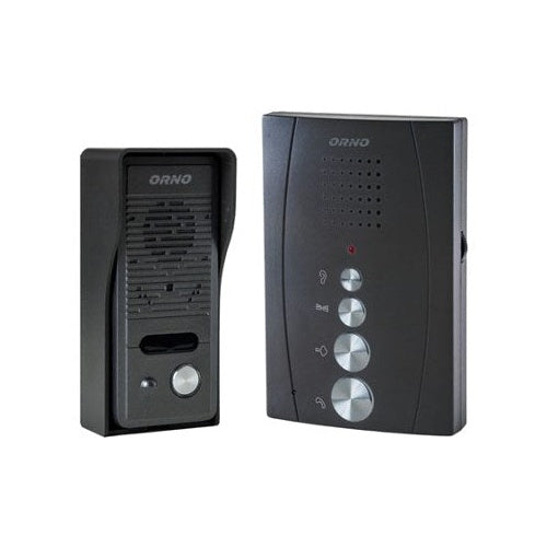Orno Single-family doorphone set ELUVIO black without headphones afbeelding 1