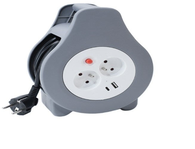 Montis Przedłużacz domowy zwijany z USB 10m MT188 2 AC outlet(s) afbeelding 4
