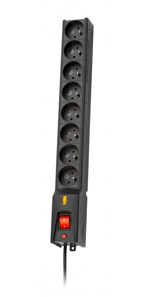 LESTAR 1966004062 power extension 5 m 230 AC outlet(s) Indoor Black - 5901966004062 - image 1