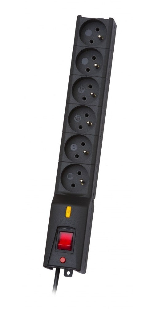LESTAR 1966004697 Black 6 AC outlet(s) 230 V 5 m - 5901966004697 - image 1