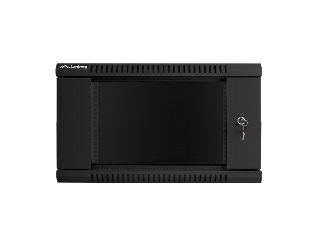 Lanberg Rack Wandschrank 48,30cm (19") 6U/600X450 Glastür schwarz (WF01-6406-10B) afbeelding 4