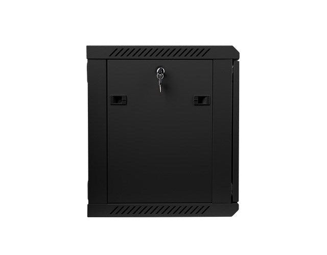 Lanberg Rack Wandschrank 48,30cm (19") 9U/600X450 Glastür schwarz (WF01-6409-10B) afbeelding 3