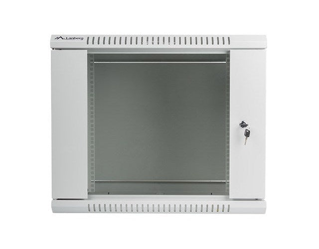 Lanberg Rack Wandschrank 48,30cm (19") 9U/600X450 Glastür grau (WF01-6409-10S) - 5901969403107 - image 2