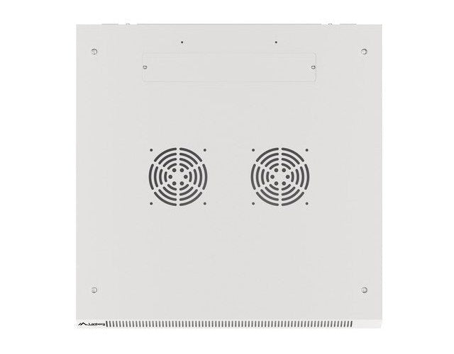 Lanberg wall-mounted installation rack cabinet 19'' 12U 600x600mm gray (glass door) afbeelding 6