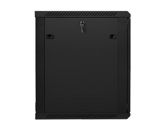 Lanberg wall-mounted installation rack cabinet 19'' 15U 600x600mm black (glass door) afbeelding 4