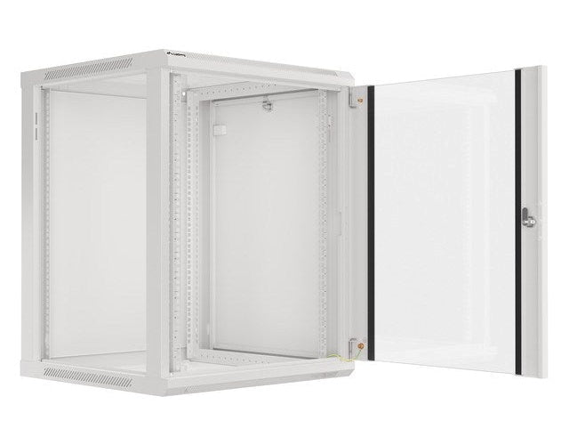 Lanberg WF01-6615-10S rack cabinet 15U Wall mounted rack Grey afbeelding 1