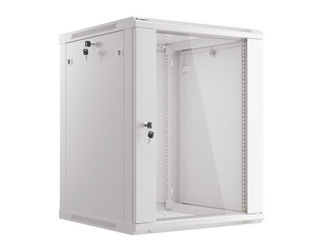 Lanberg WF01-6615-10S rack cabinet 15U Wall mounted rack Grey afbeelding 3