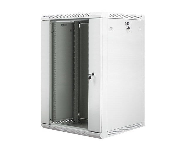 Lanberg WF01-6618-10S rack cabinet 18U Wall mounted rack Grey afbeelding 4