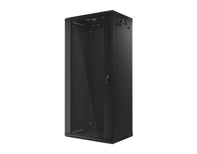 Lanberg WF01-6427-10B rack cabinet 27U Wall mounted rack Black afbeelding 1