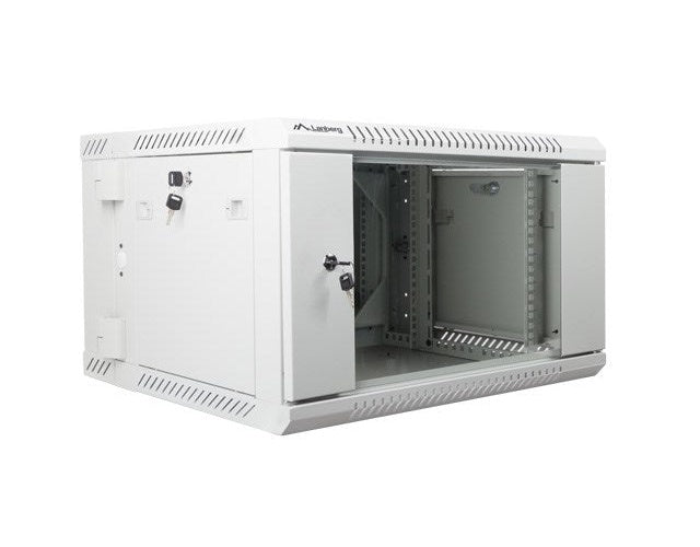Lanberg WF02-6606-10S rack cabinet 6U Wall mounted rack Grey afbeelding 5