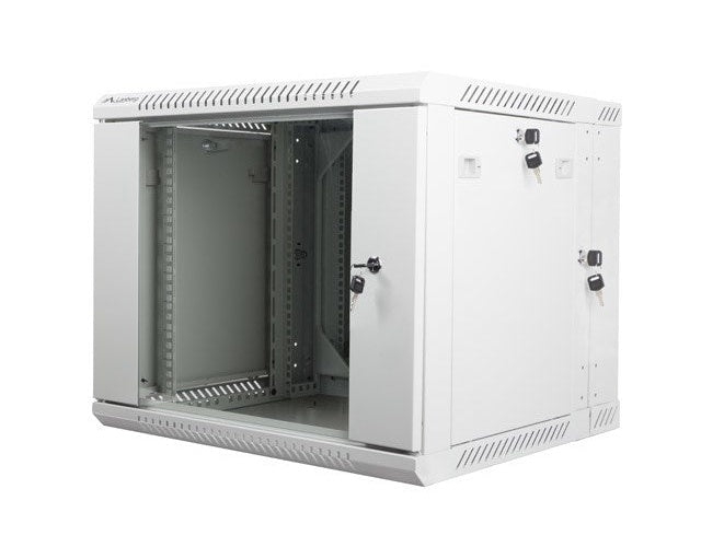Lanberg WF02-6609-10S rack cabinet 9U Wall mounted rack Grey afbeelding 1