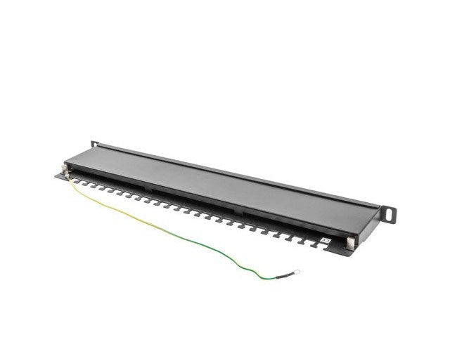 Lanberg | Patch Panel | PPS5-0024-B 24-Port 0.5U 445mm Metal - For Cat5 Cat5e | Black afbeelding 5