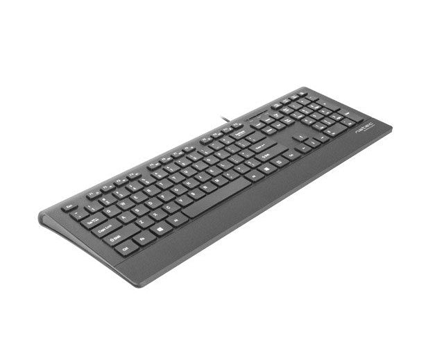 Natec Multimedia Keyboard BARRACUDA slim USB  US layout  black - 5901969407099 - image 3