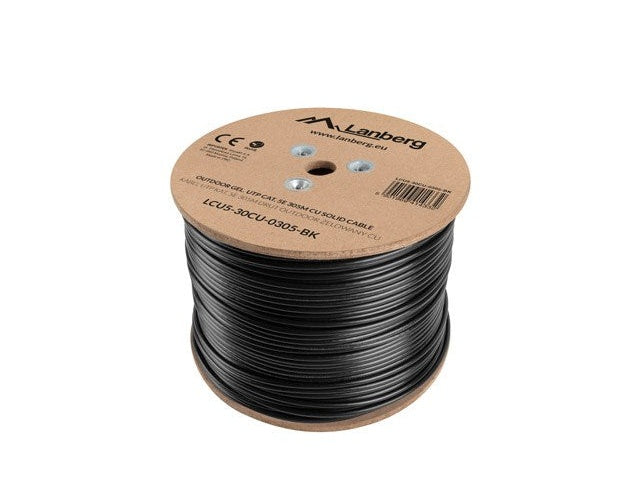 Lanberg LCU5-30CU-0305-BK networking cable Black 305 m Cat5e U/UTP (UTP) afbeelding 2