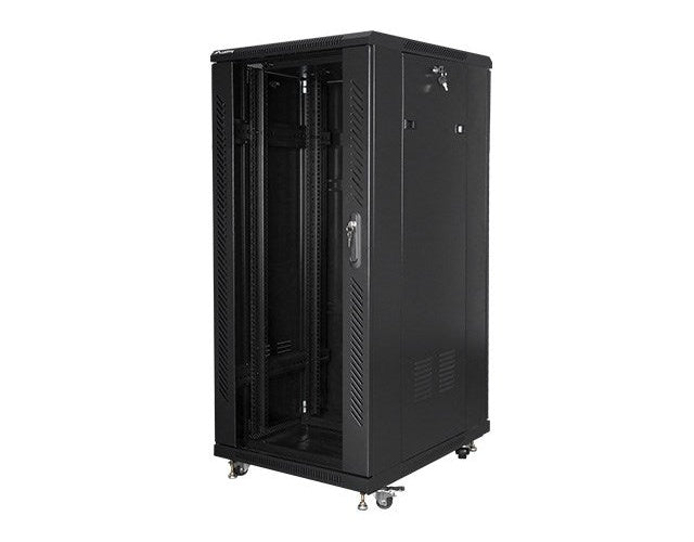 Lanberg FF01-6827-12B rack cabinet 27U Freestanding rack Black afbeelding 1