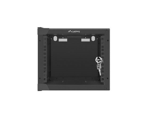 Lanberg Rack Wandschrank 25,40cm (10") 4U/280X310 Glastür schwarz (WF10-2304-10B) afbeelding 4