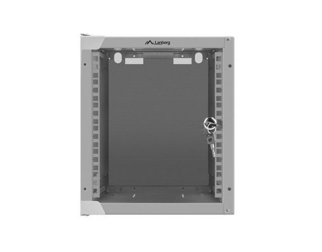 Lanberg Rack Wandschrank 25,40cm (10") 6U/280X310 Glastür grau (WF10-2306-10S) afbeelding 2