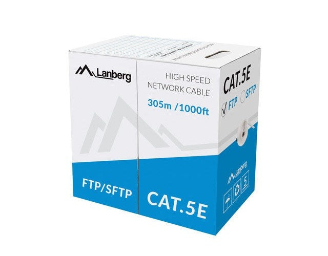 Lanberg LCU6-11CU-0305-S networking cable Grey 305 m Cat6 U/UTP (UTP) afbeelding 1