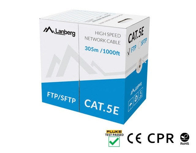 Lanberg LCU6-11CU-0305-S networking cable Grey 305 m Cat6 U/UTP (UTP) afbeelding 2