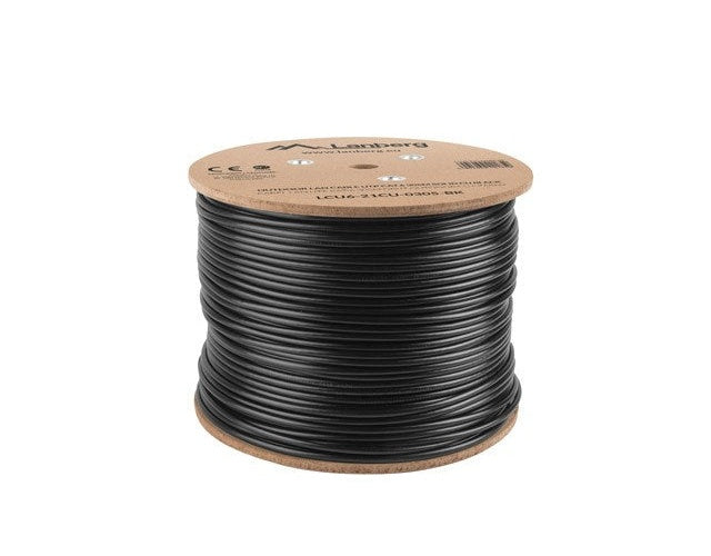 Lanberg LCU6-21CU-0305-BK networking cable Black 305 m Cat6 U/UTP (UTP) outdoor - 5901969421859 - image 2