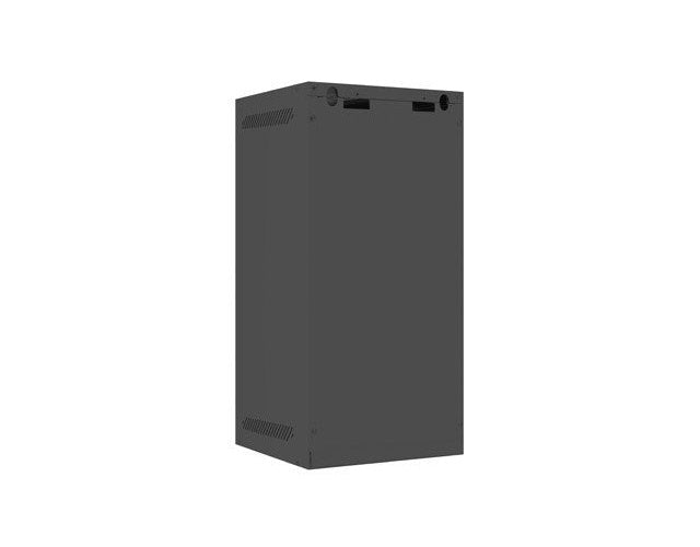 WALL-HUNG RACK CABINET 10  12U 280X310 BLACK GLASS DOOR LANBERG (FLAT PACK) afbeelding 6