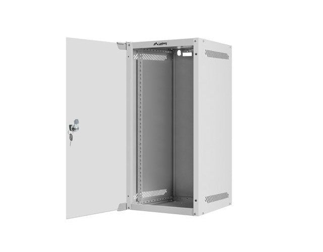Lanberg WF10-2312-10S rack cabinet 12U Wall mounted rack Grey afbeelding 3