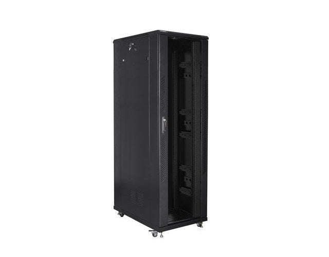 Lanberg FF01-8242-12B rack cabinet 42U Freestanding rack Black afbeelding 4
