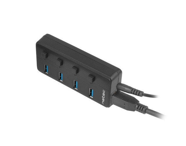 NATEC HUB USB 3.0 MANTIS 2 4-PORTS WITH SWITCH+POWER SUPPLY - 5901969425284 - image 6