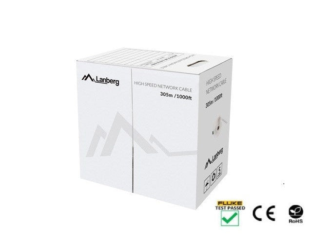 Lanberg LCU5-12CU-0305-B networking cable Blue 305 m Cat5e U/UTP (UTP) afbeelding 2