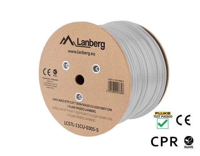 Lanberg LCS7L-11CU-0305-S networking cable White 305 m Cat7 S/FTP (S-STP) afbeelding 4