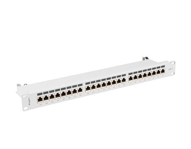 Lanberg Patchpanel 24-Port 1U 19" Cat. 7 FTP geschirmt grau (PPS7-1024-S) afbeelding 1