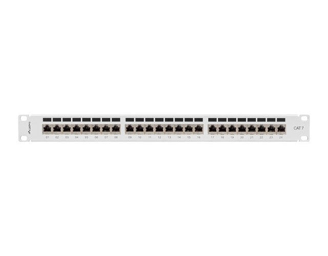 Lanberg Patchpanel 24-Port 1U 19" Cat. 7 FTP geschirmt grau (PPS7-1024-S) afbeelding 2