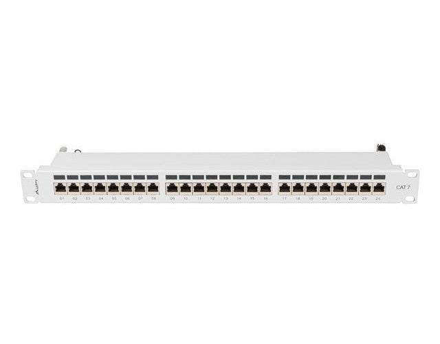 Lanberg Patchpanel 24-Port 1U 19" Cat. 7 FTP geschirmt grau (PPS7-1024-S) afbeelding 3