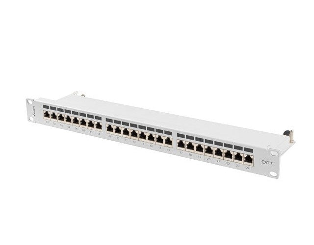 Lanberg Patchpanel 24-Port 1U 19" Cat. 7 FTP geschirmt grau (PPS7-1024-S) afbeelding 4