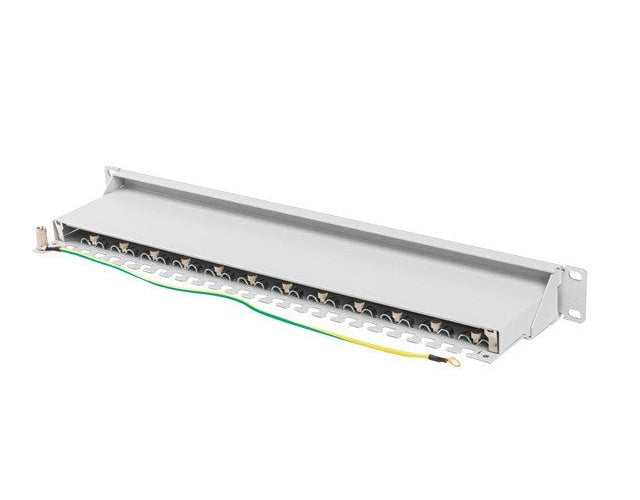 Lanberg Patchpanel 24-Port 1U 19" Cat. 7 FTP geschirmt grau (PPS7-1024-S) afbeelding 5