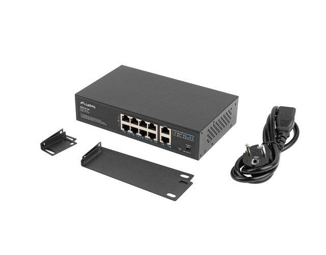 Lanberg Switch PoE+ Rack 10 /19   RSFE-8P-2GE-120 afbeelding 5