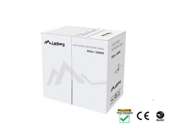Lanberg LCU5-12CU-0305-O networking cable Orange 305 m Cat5e U/UTP (UTP) afbeelding 2