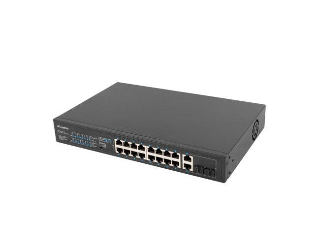 Lanberg Switch rack 19  POE+ 16x 100MB /2X COMBO  GIGABIT ETHERNET 250W - 5901969429305 - image 3