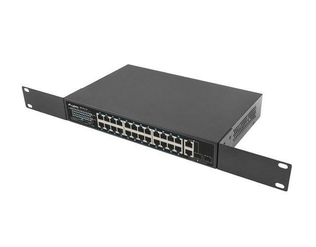 Lanberg Switch 24X 100MB DSP+/2X Combo Rack 19  360W V2 afbeelding 3