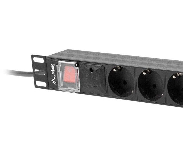 LANBERG POWER STRIP PDU RACK 19  (1U  16A  8X Shuko  2m) - 5901969429749 - image 4