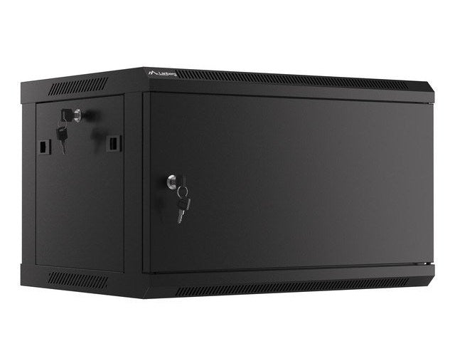 Lanberg WF01-6406-00B rack cabinet 6U Wall mounted rack Black afbeelding 1