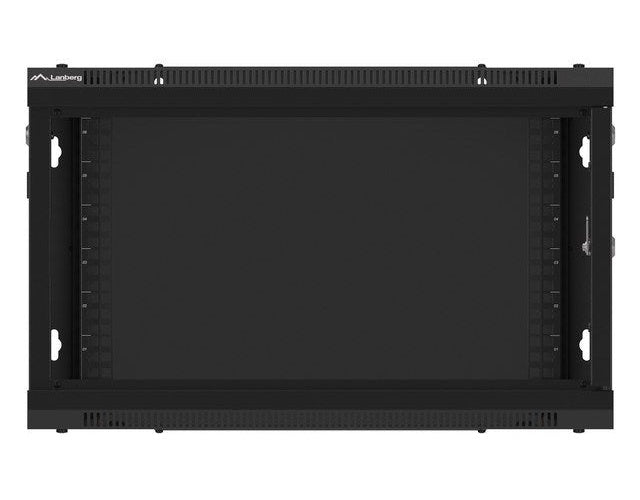Lanberg WF01-6606-00B rack cabinet 6U Wall mounted rack Black afbeelding 2