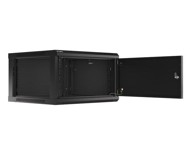 Lanberg WF01-6606-00B rack cabinet 6U Wall mounted rack Black afbeelding 3